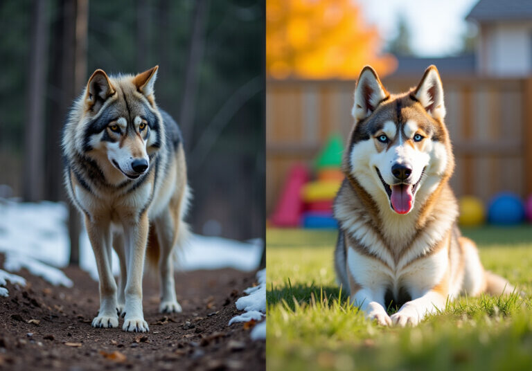 Wolf vs Husky: Key Differences in Traits and Temperament